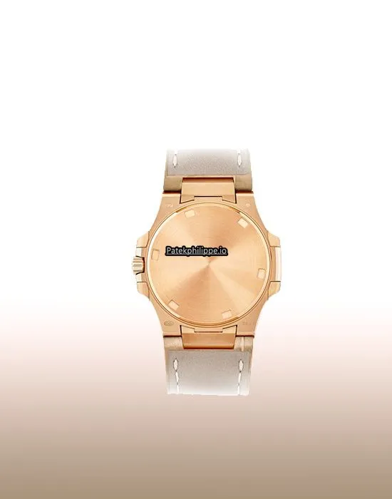 Alternative view of Patek Philippe Nautilus 7010r-012 32MM Rose Gold Case Quartz