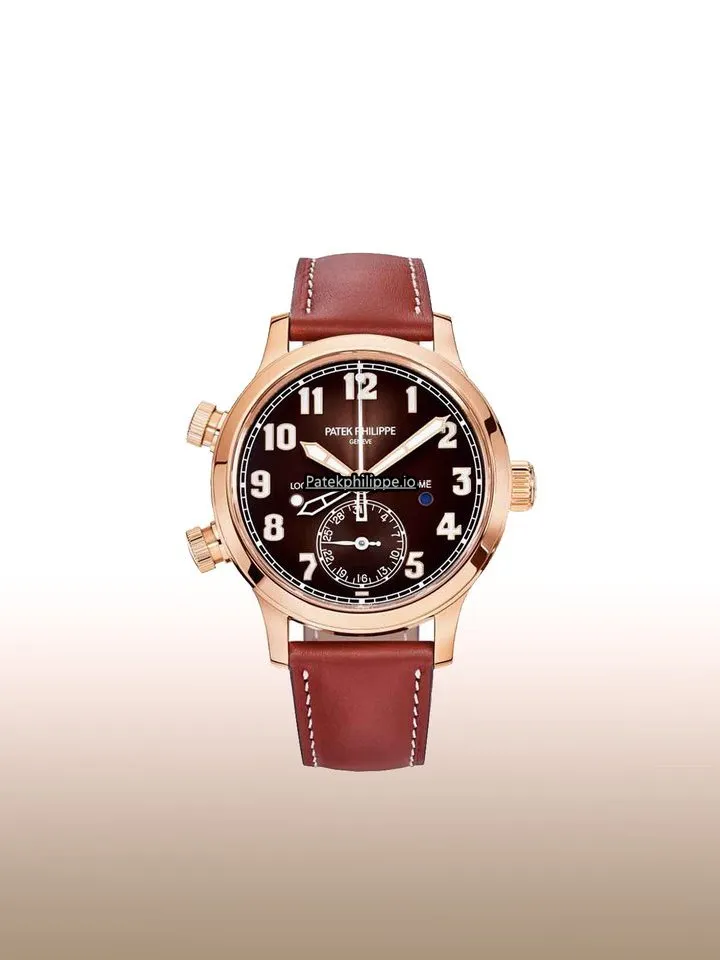Patek Philippe Travel Time 7234r-001 37.5MM Rose Gold Case Automatic