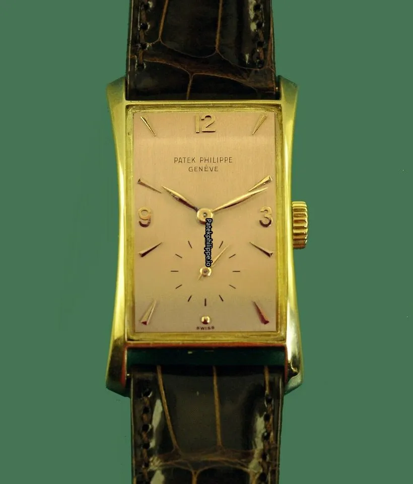 Patek Philippe 25x41MM Yellow Gold Case Manual Winding
