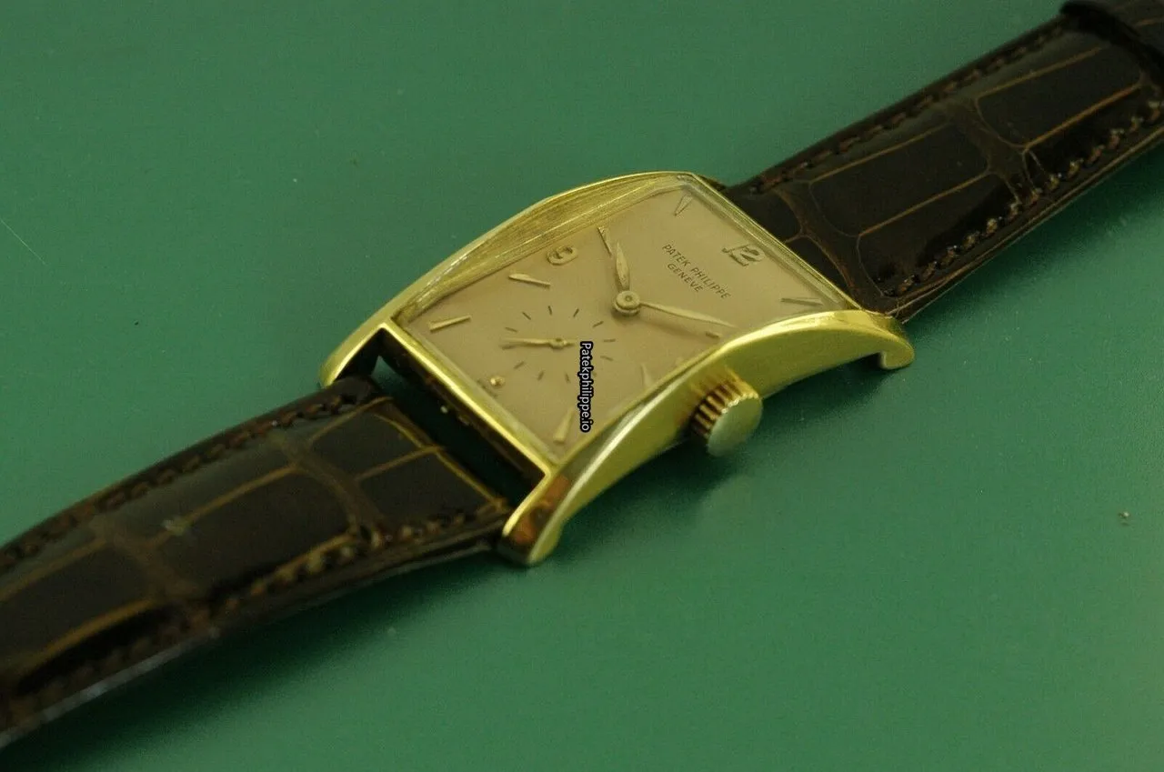 Alternative view of Patek Philippe 25x41MM Yellow Gold Case Manual Winding