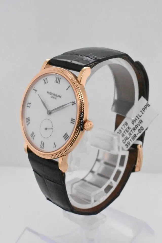 Alternative view of Patek Philippe Calatrava 3919r-001 33MM Rose Gold Case Manual Winding
