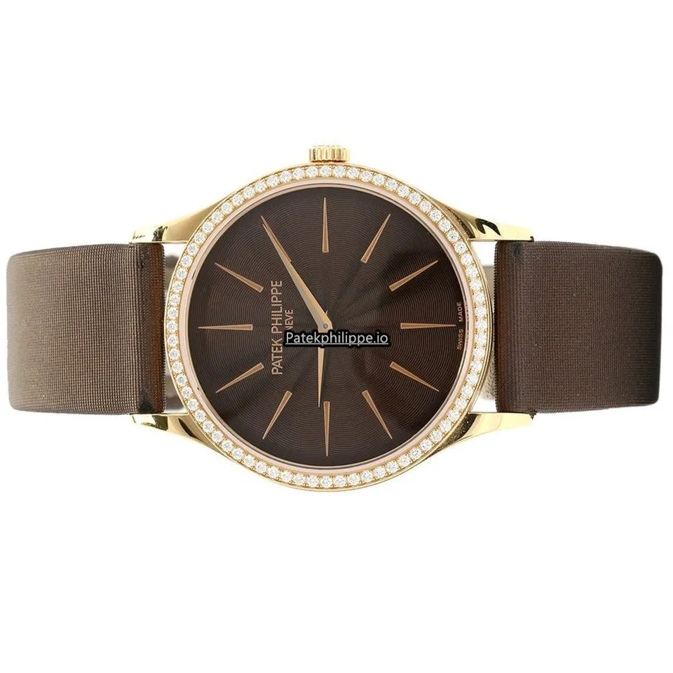 Patek Philippe Calatrava 4897r-001 33MM Rose Gold Case Manual Winding
