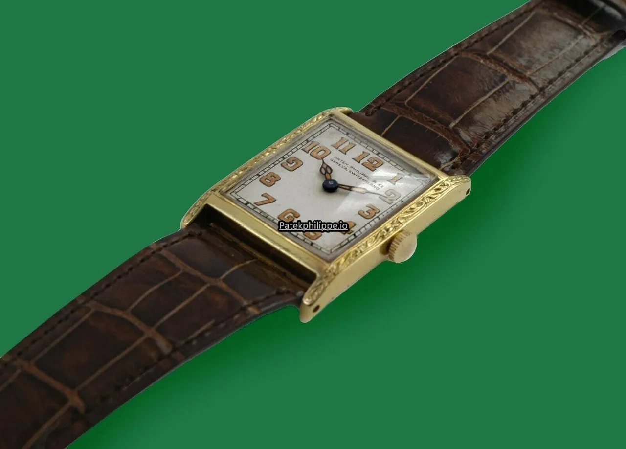 Alternative view of Patek Philippe Vintage 25.8x36.5MM Yellow Gold Case Manual Winding