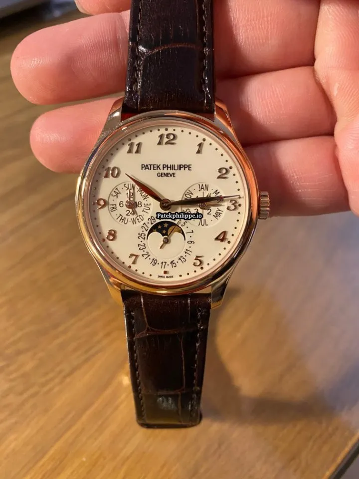 Alternative view of Patek Philippe Perpetual Calendar 5327r-001 39MM Rose Gold Case Automatic