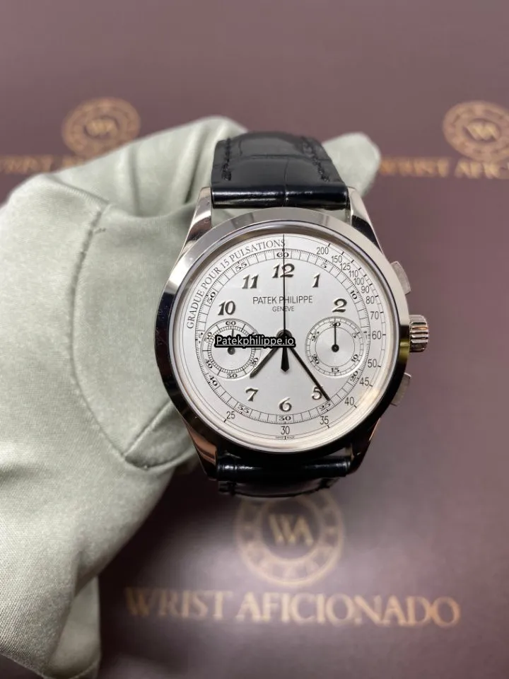Alternative view of Patek Philippe Chronograph 5170g-001 39MM White Gold Case Manual Winding