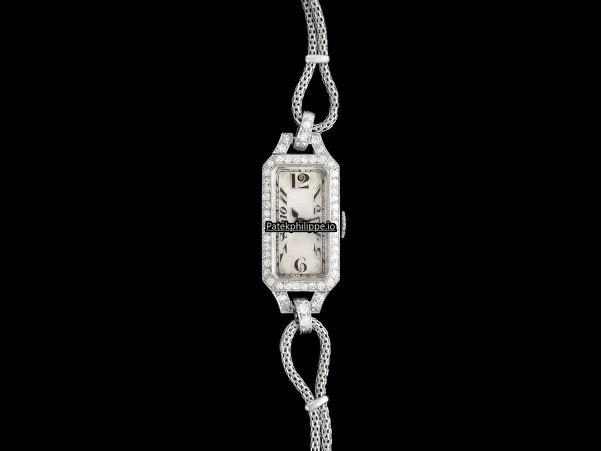 Alternative view of Patek Philippe Vintage 7827r 14x32MM Platinum Case Manual Winding
