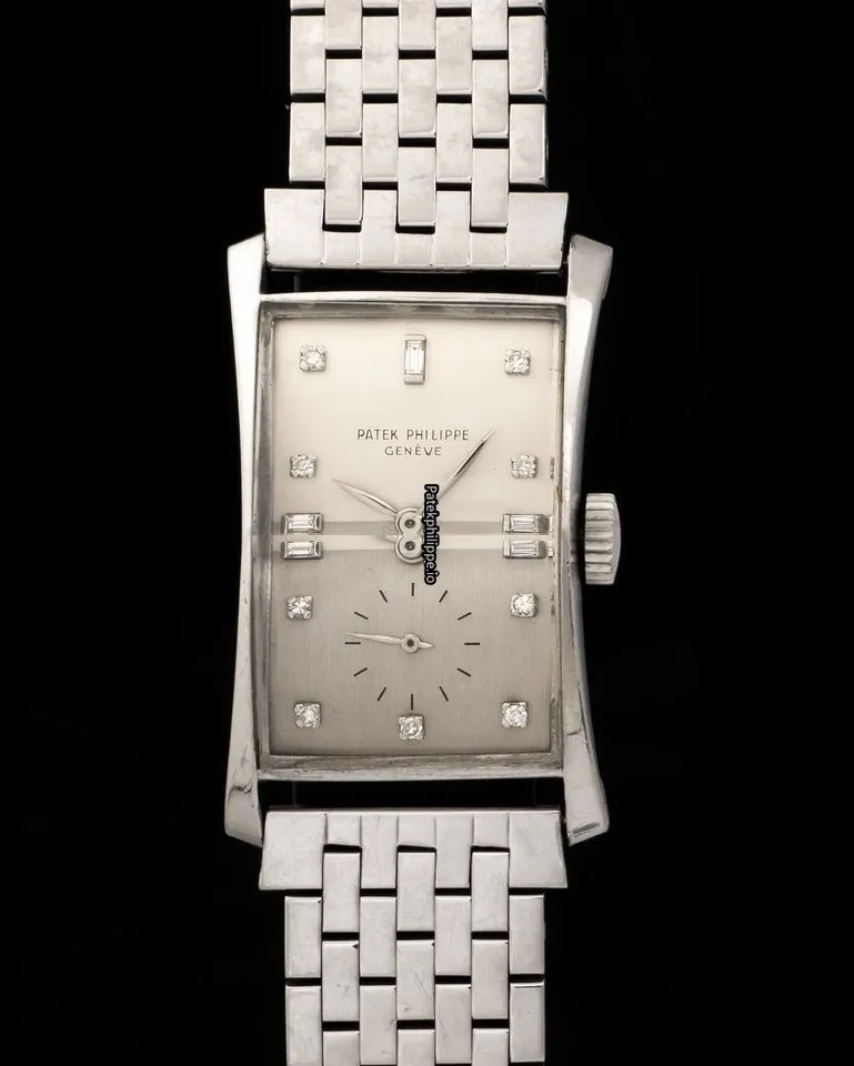 Alternative view of Patek Philippe 1593 41MM Platinum Case Manual Winding