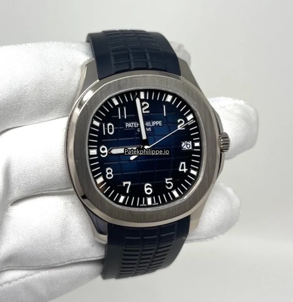 Alternative view of Patek Philippe Aquanaut 5168g-001 42.2MM White Gold Case Automatic