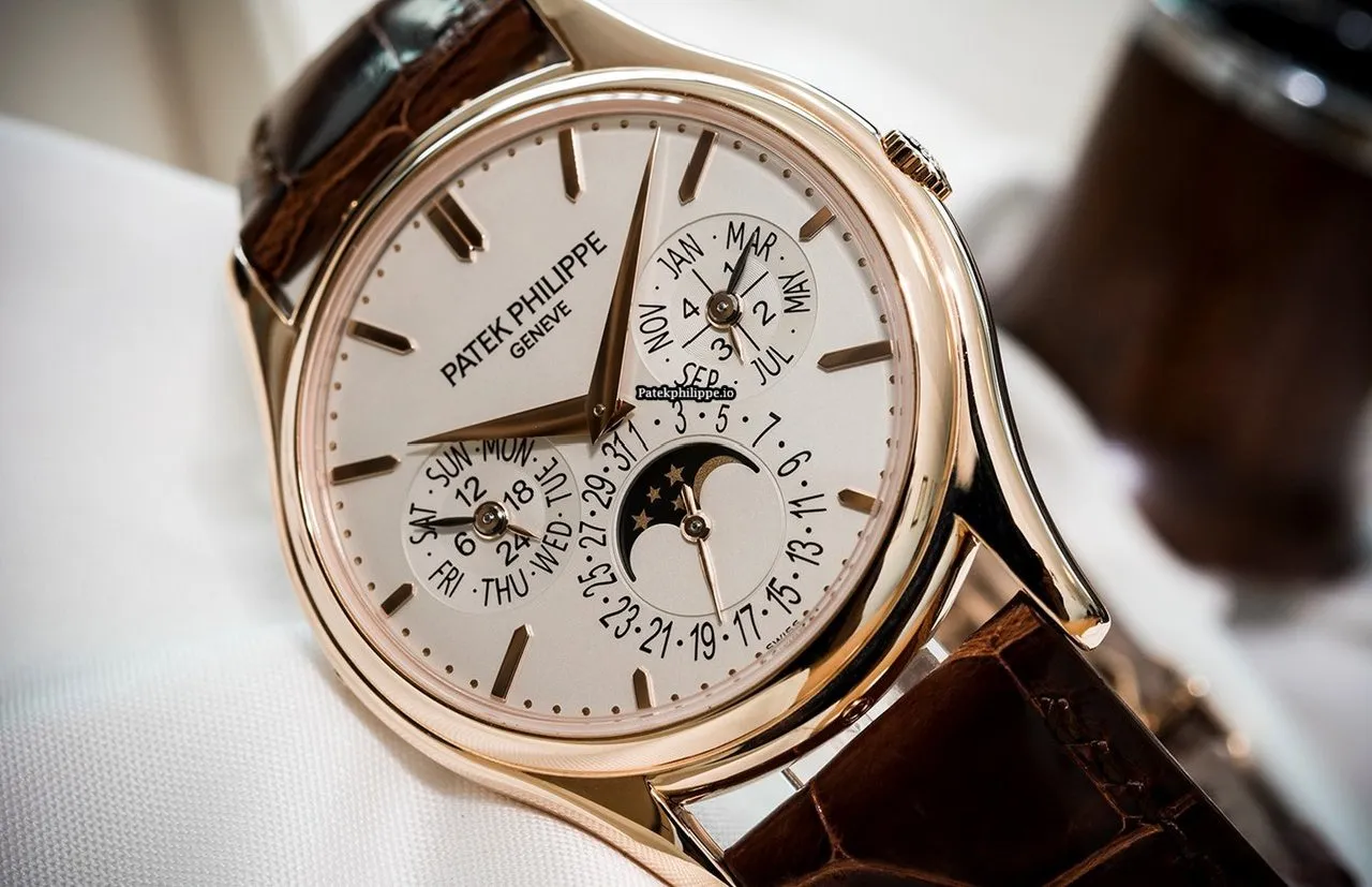 Alternative view of Patek Philippe Perpetual Calendar 5140r-011 37.2MM Rose Gold Case Automatic