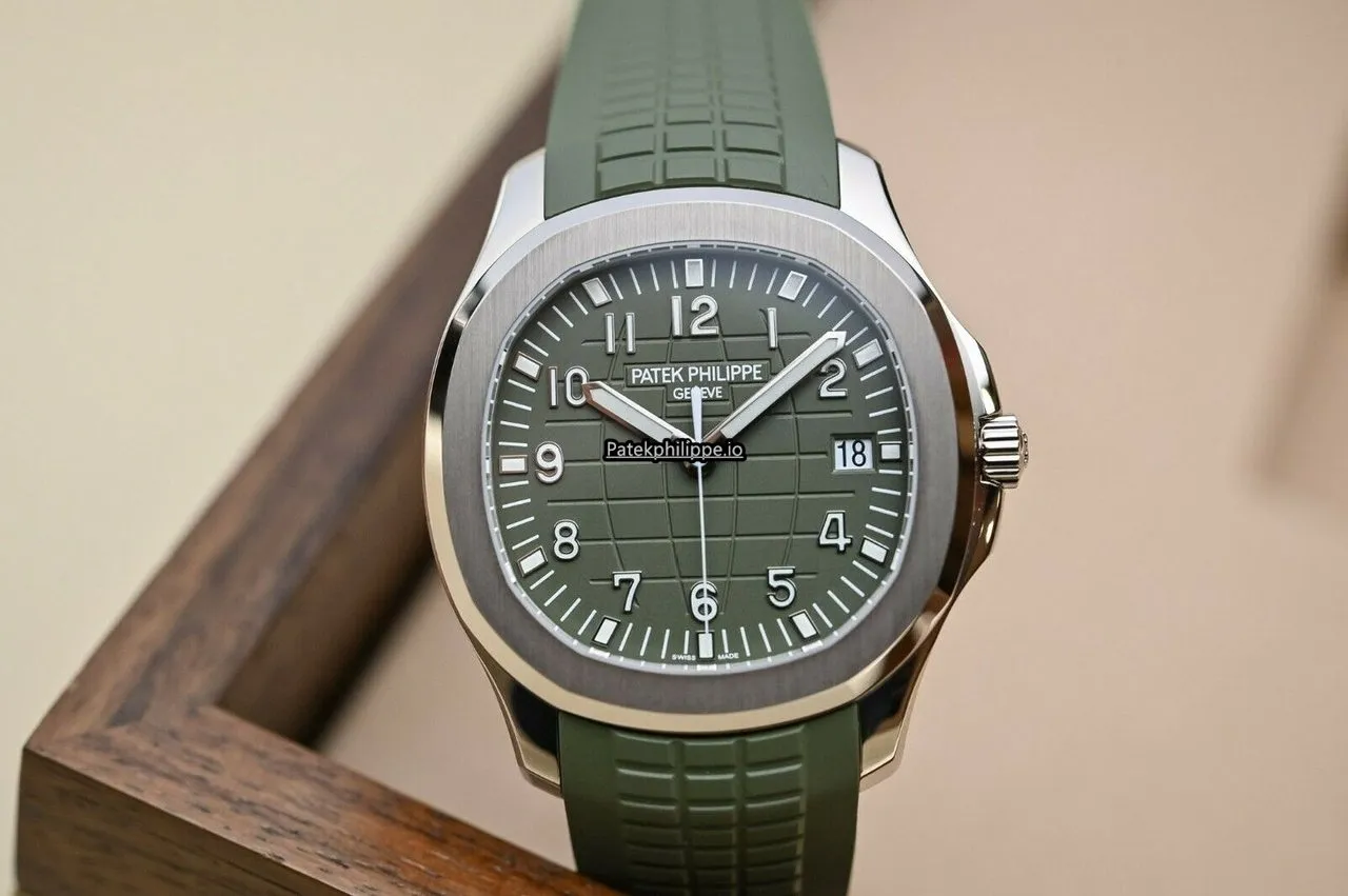 Alternative view of Patek Philippe Aquanaut 5168g.010 42.2MM White Gold Case Automatic