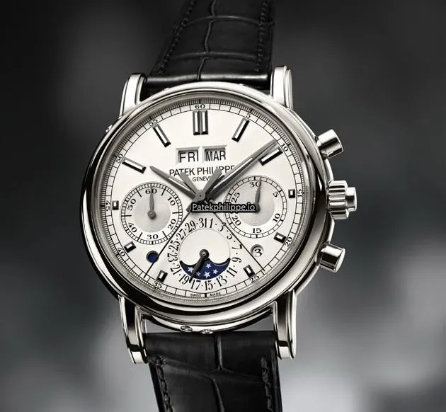 Alternative view of Patek Philippe Perpetual Calendar 5204p-001 40MM Platinum Case Manual Winding