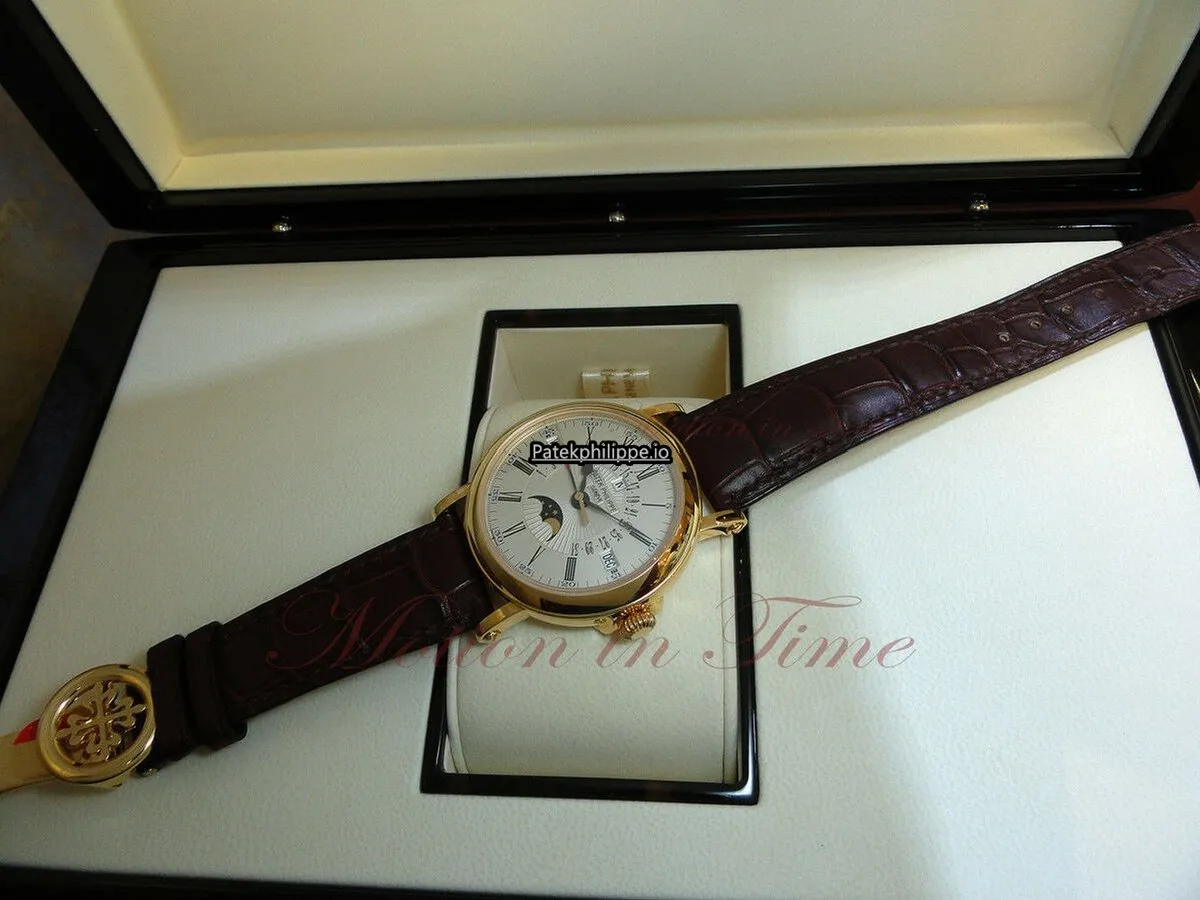 Alternative view of Patek Philippe Perpetual Calendar 5159j 38MM Yellow Gold Case Automatic