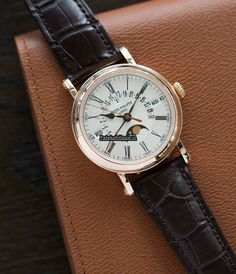 Alternative view of Patek Philippe Perpetual Calendar 5159r-001 38MM Rose Gold Case Automatic