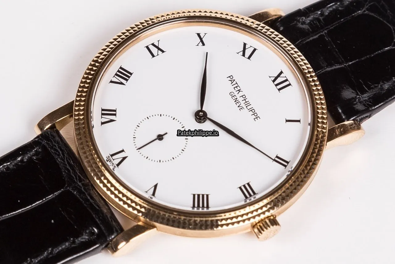 Alternative view of Patek Philippe Calatrava 3919j-001 33MM Yellow Gold Case Manual Winding