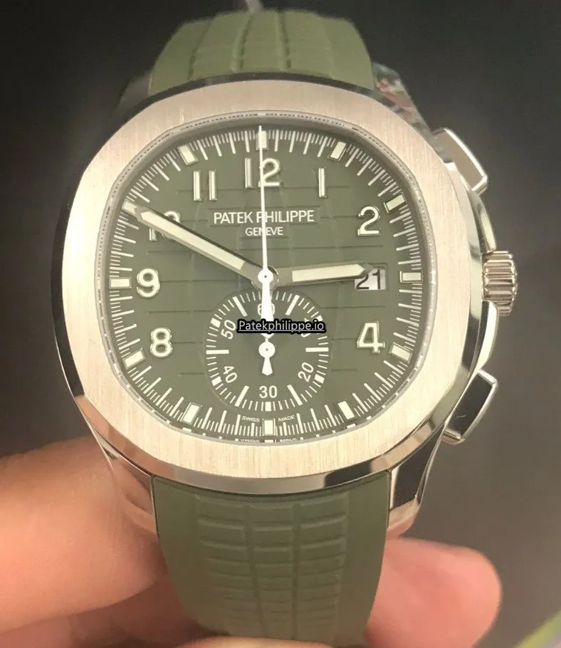 Patek Philippe Aquanaut 5968g-010 42.2MM White Gold Case Manual Winding