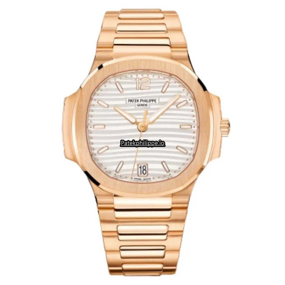 Patek Philippe Nautilus 7118/1r-001 35.2MM Rose Gold Case Automatic