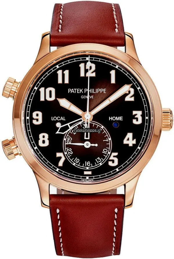 Alternative view of Patek Philippe Travel Time 5524r-001 42MM Rose Gold Case Automatic