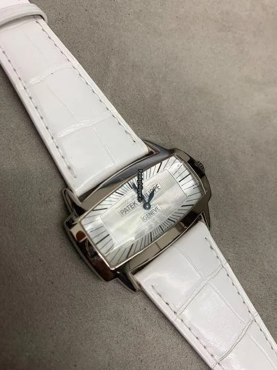 Alternative view of Patek Philippe Gondolo 4980g-001 37.5x22MM White Gold Case Quartz