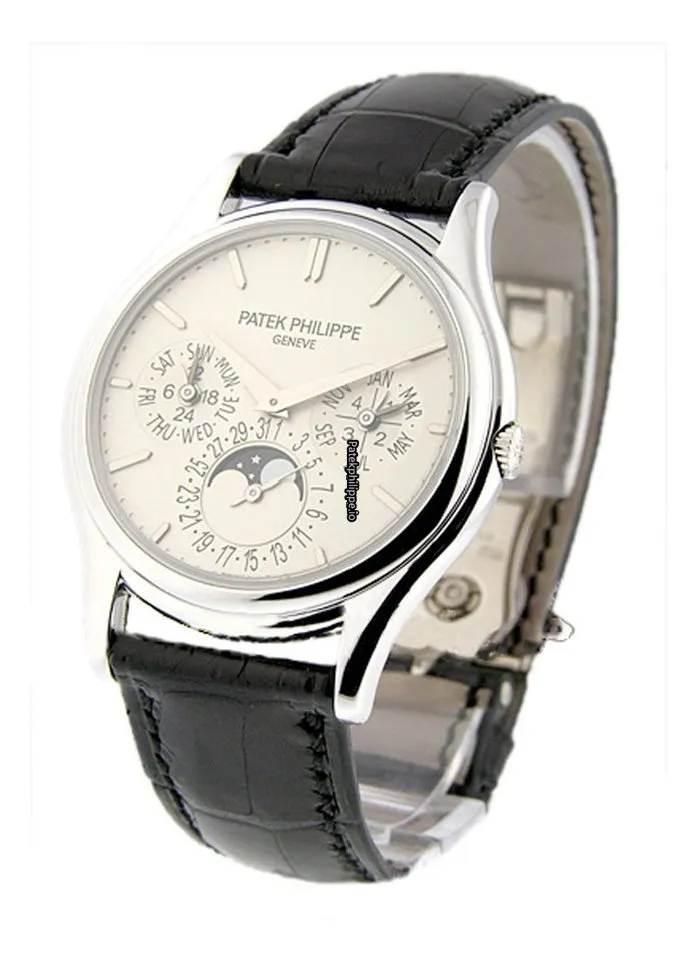 Alternative view of Patek Philippe Perpetual Calendar 5140g-001 37.5MM White Gold Case Automatic