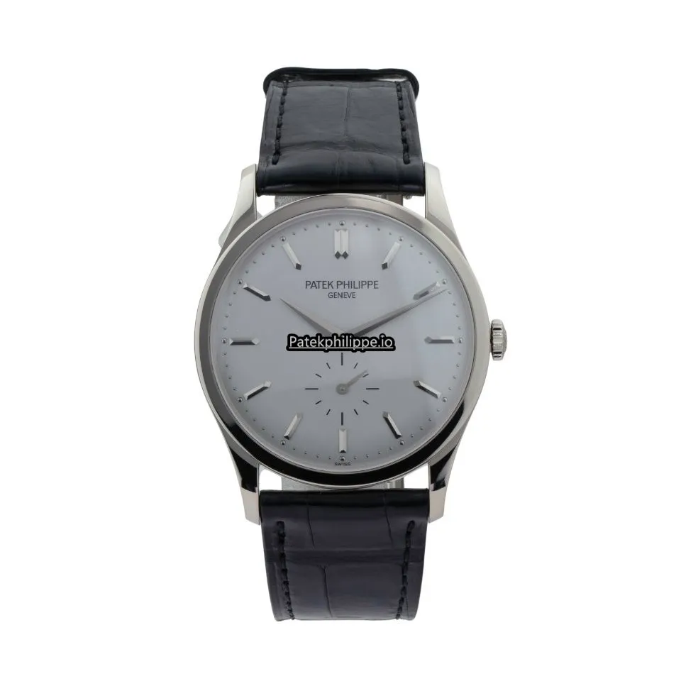 Patek Philippe Calatrava 5196g-001 37MM White Gold Case Manual Winding