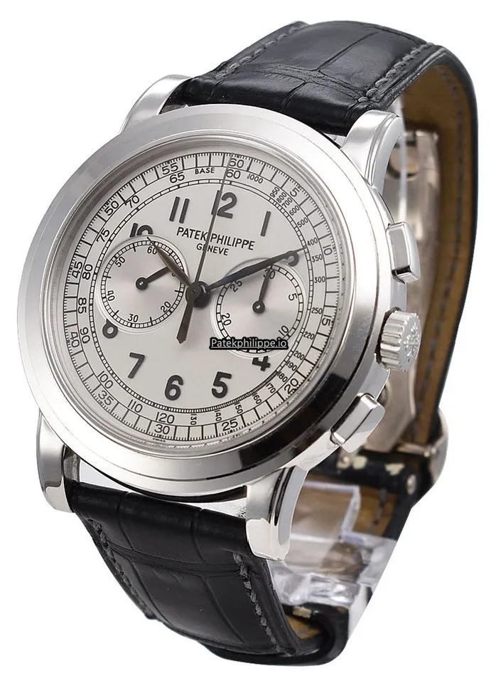Patek Philippe Chronograph 5070g 42MM White Gold Case Manual Winding