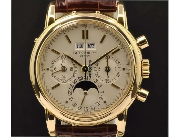 Alternative view of Patek Philippe Perpetual Calendar 3970j 36MM Yellow Gold Case Manual Winding