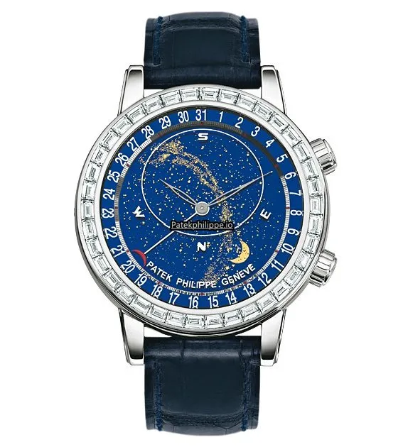 Alternative view of Patek Philippe Celestial 6104g-001 44MM White Gold Case Automatic