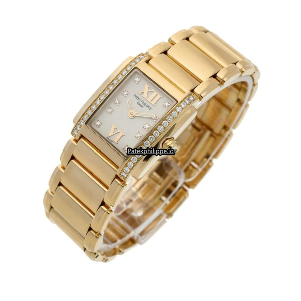 Patek Philippe Twenty-4 4908/11r-011 22x26.3MM Rose Gold Case Quartz
