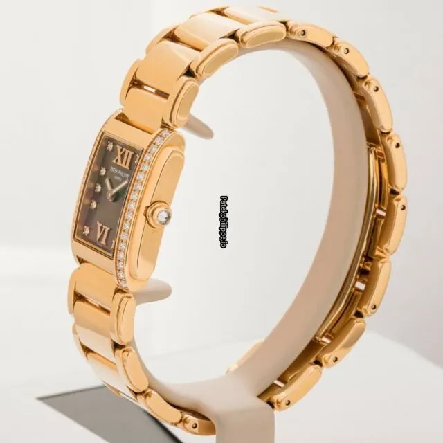 Alternative view of Patek Philippe Twenty-4 4908/11r-011 22x26.3MM Rose Gold Case Quartz