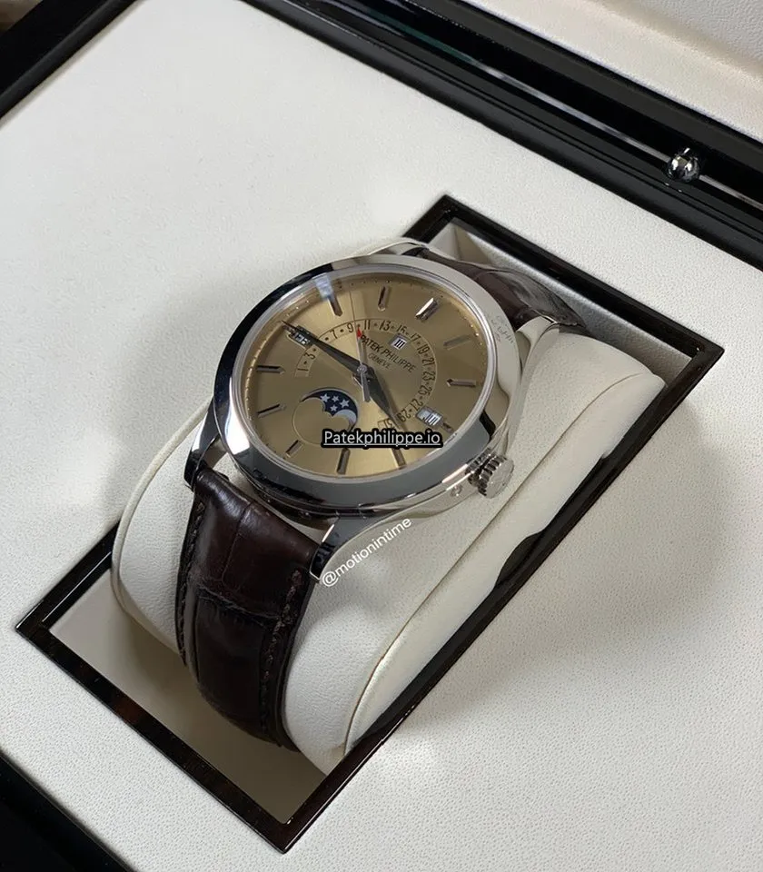 Alternative view of Patek Philippe Perpetual Calendar 5496p-014 39.5MM Platinum Case Automatic