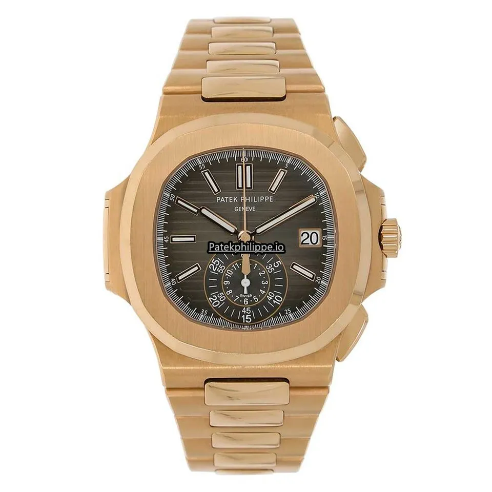 Patek Philippe Nautilus 5980/1r-001 40MM Rose Gold Case Automatic