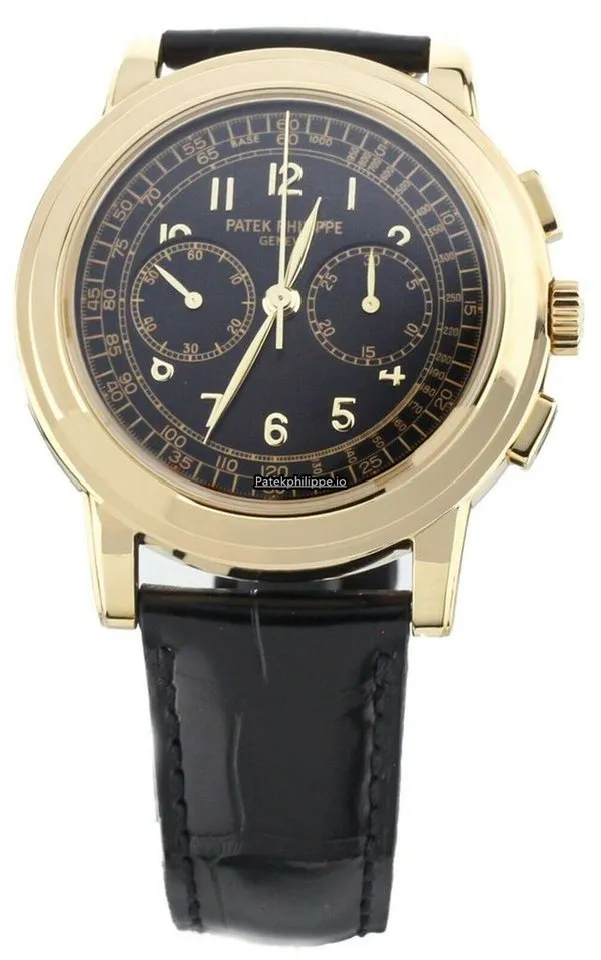 Patek Philippe Chronograph 5070j 42MM Yellow Gold Case Manual Winding