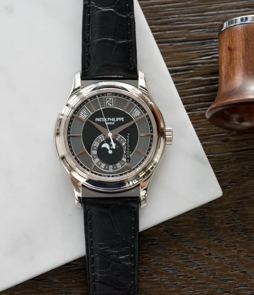 Alternative view of Patek Philippe Annual Calendar 5205g-010 40MM White Gold Case Automatic