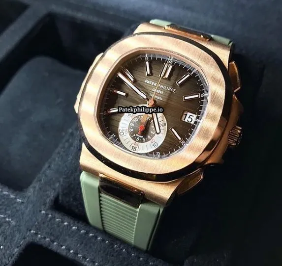Patek Philippe Nautilus 5980r.001 40.5MM Rose Gold Case Automatic