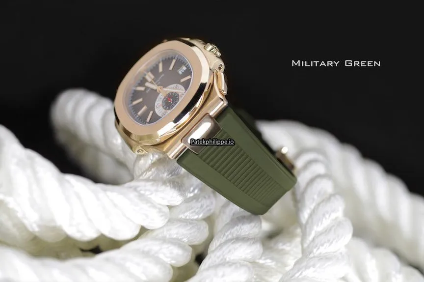 Alternative view of Patek Philippe Nautilus 5980r.001 40.5MM Rose Gold Case Automatic