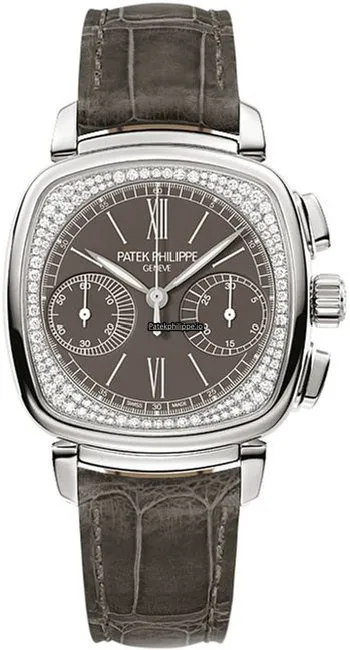 Patek Philippe Chronograph 7071g-010 35x39MM White Gold Case Manual Winding