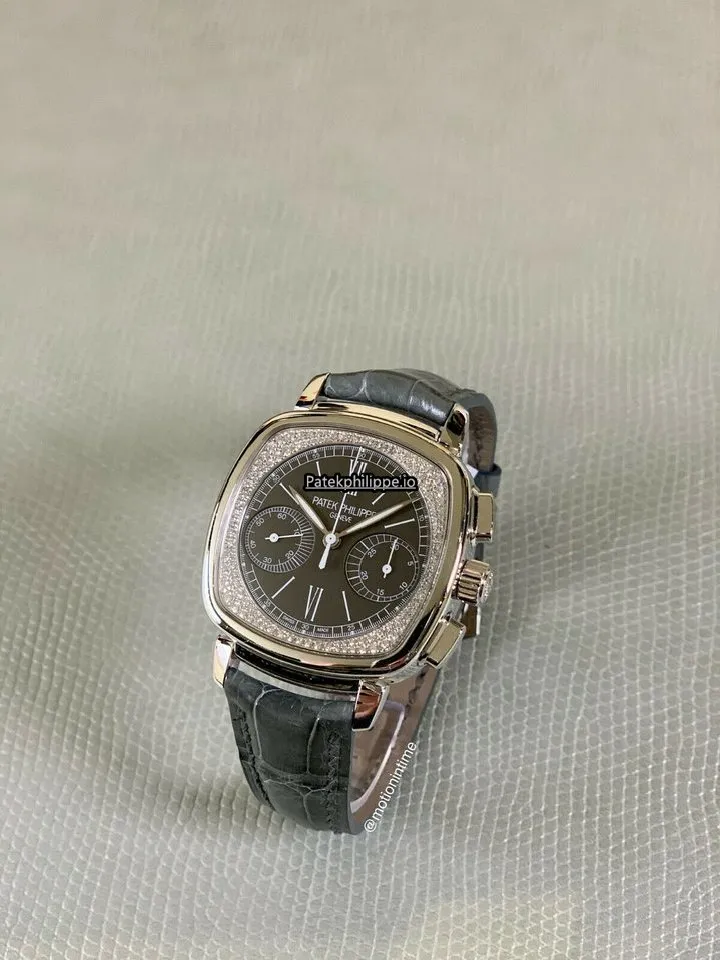 Alternative view of Patek Philippe Chronograph 7071g-010 35x39MM White Gold Case Manual Winding