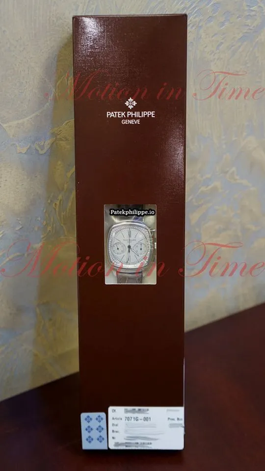 Alternative view of Patek Philippe Chronograph 7071g-001 35MM White Gold Case Manual Winding