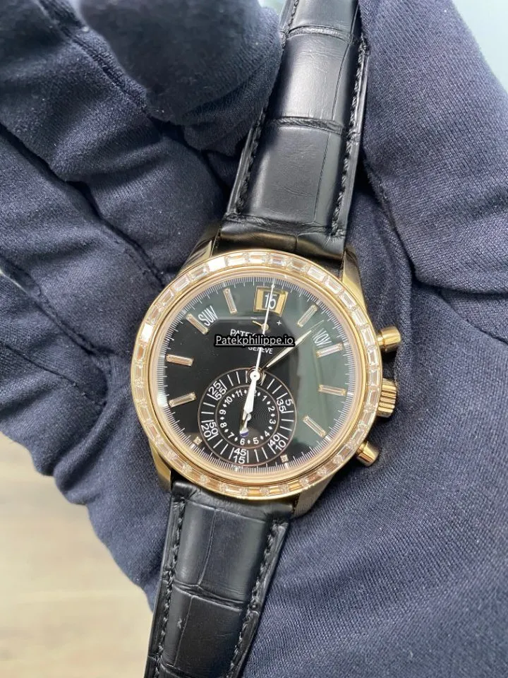 Alternative view of Patek Philippe Annual Calendar 5961r-010 40.5MM Rose Gold Case Automatic