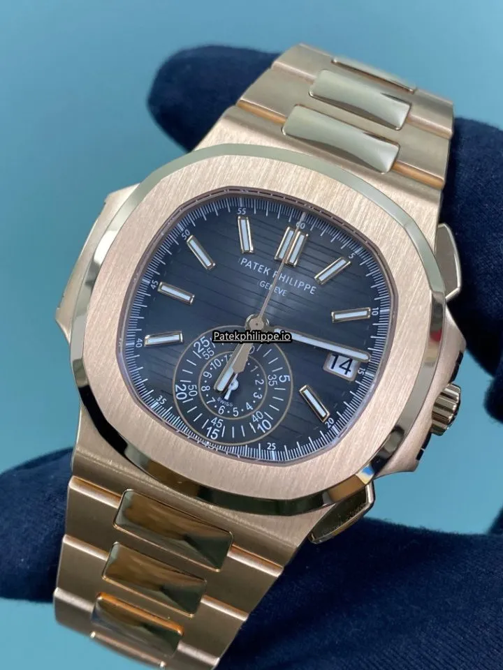 Patek Philippe Nautilus 5980/1r-001 40.5MM Rose Gold Case Automatic