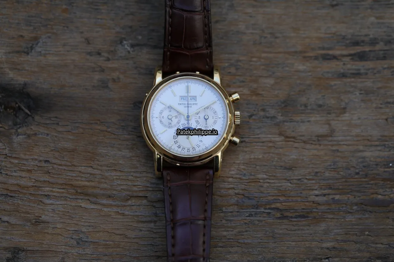Alternative view of Patek Philippe Perpetual Calendar 3970er 36MM Rose Gold Case Manual Winding
