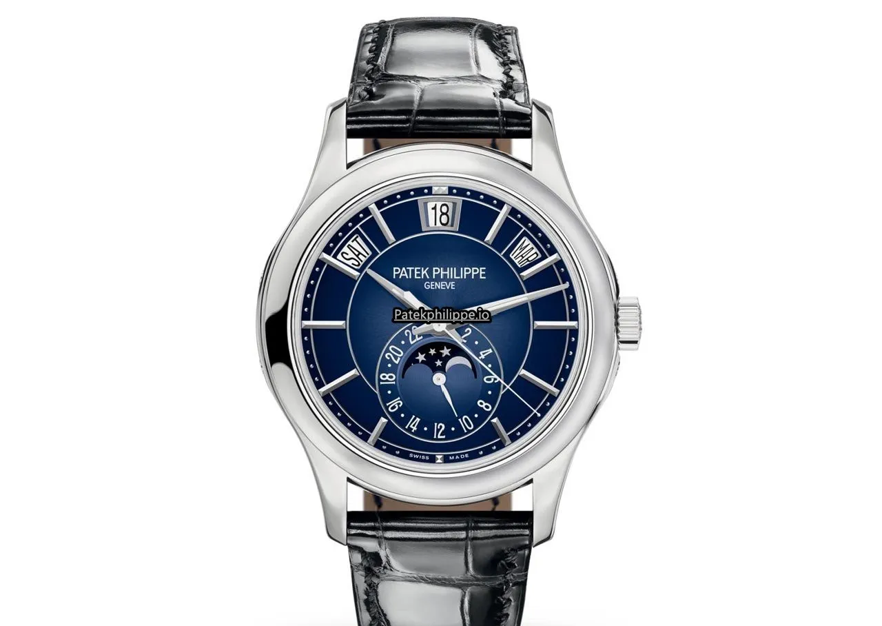 Alternative view of Patek Philippe Annual Calendar 5205g-013 40MM White Gold Case Automatic