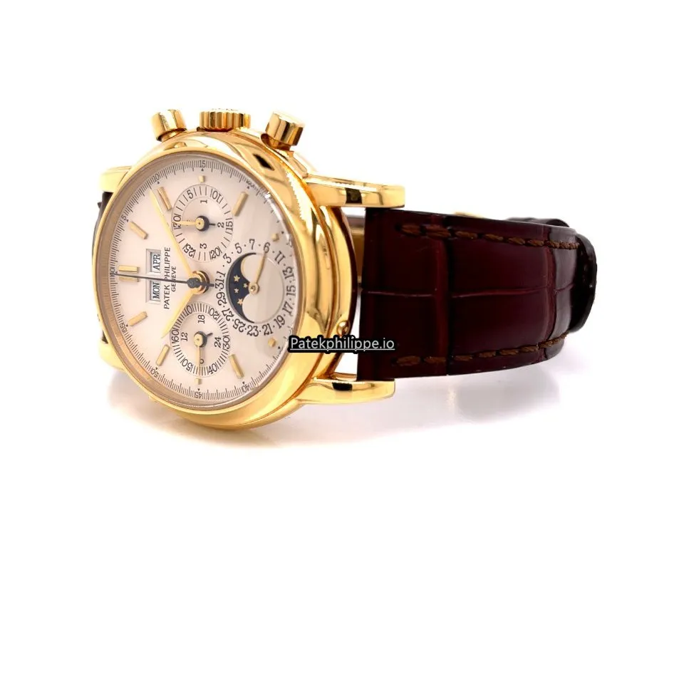 Alternative view of Patek Philippe Perpetual Calendar 3970e 36MM Yellow Gold Case Manual Winding