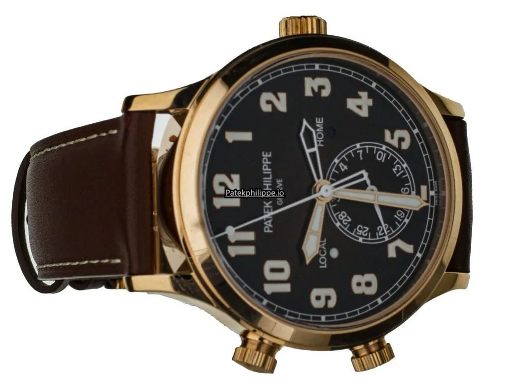 Alternative view of Patek Philippe Travel Time 5524r 42MM Rose Gold Case Automatic