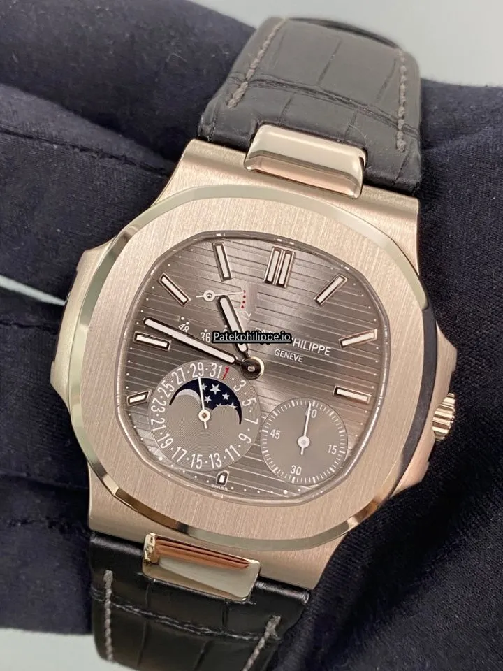 Alternative view of Patek Philippe Nautilus 5712g-001 40x38MM White Gold Case Automatic