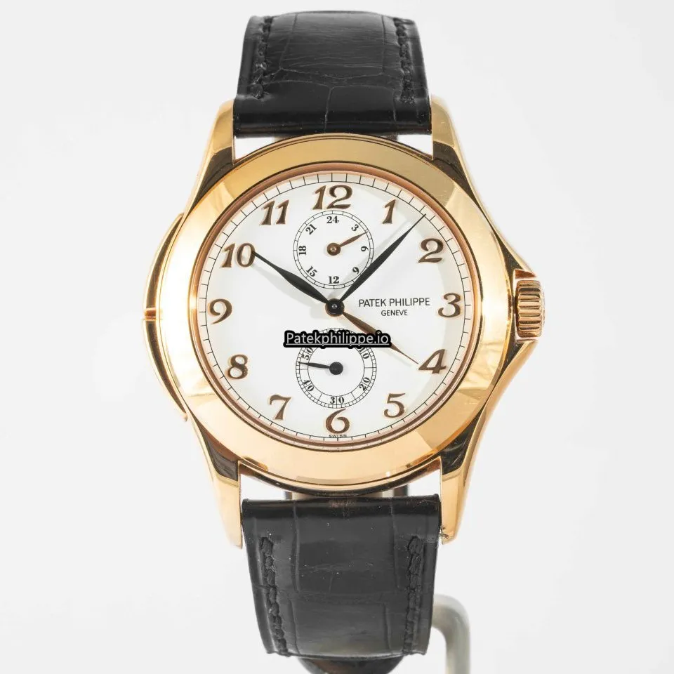 Patek Philippe Travel Time 5134 R-001 37MM Rose Gold Case Manual Winding
