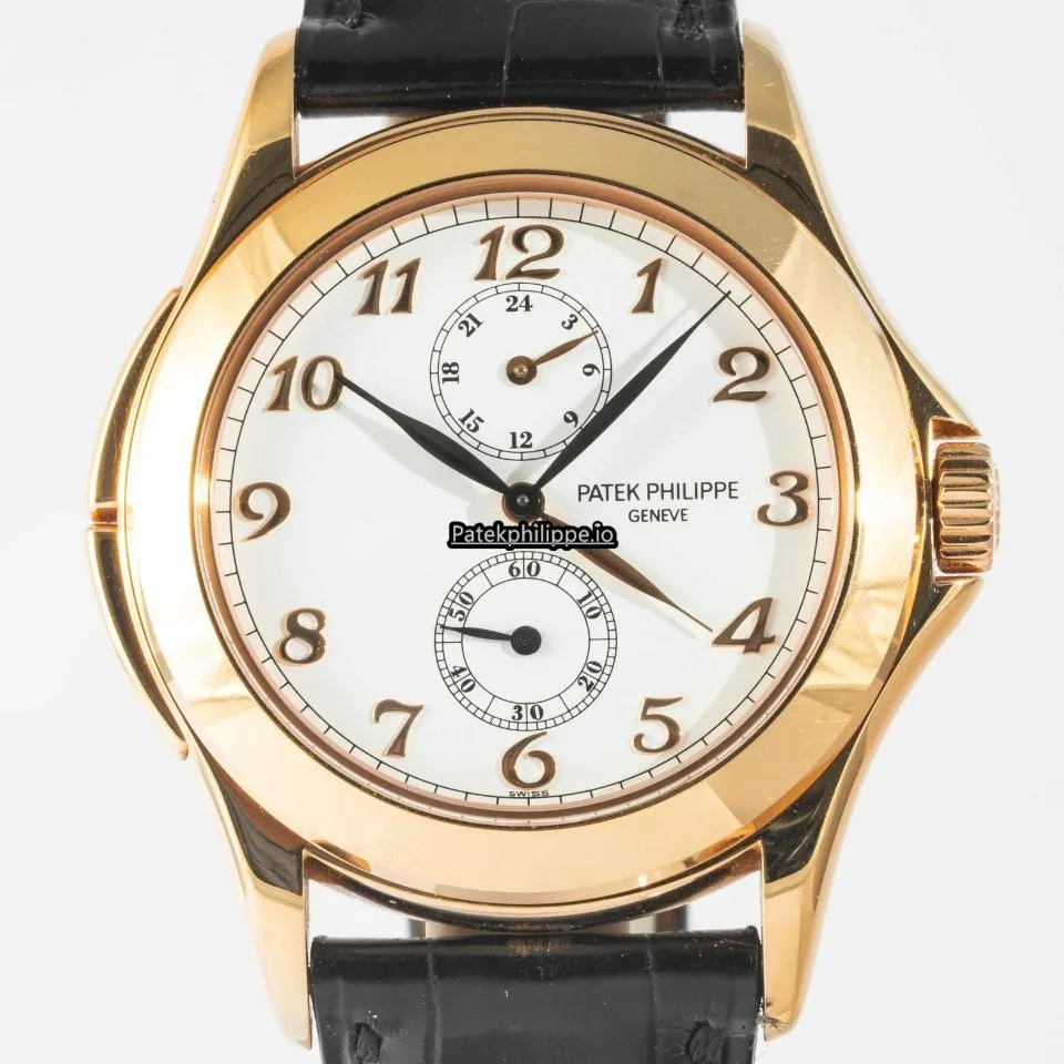 Alternative view of Patek Philippe Travel Time 5134 R-001 37MM Rose Gold Case Manual Winding
