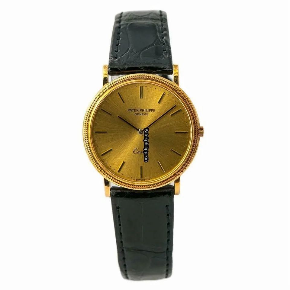 Patek Philippe Calatrava 3744 32MM Yellow Gold Case Quartz
