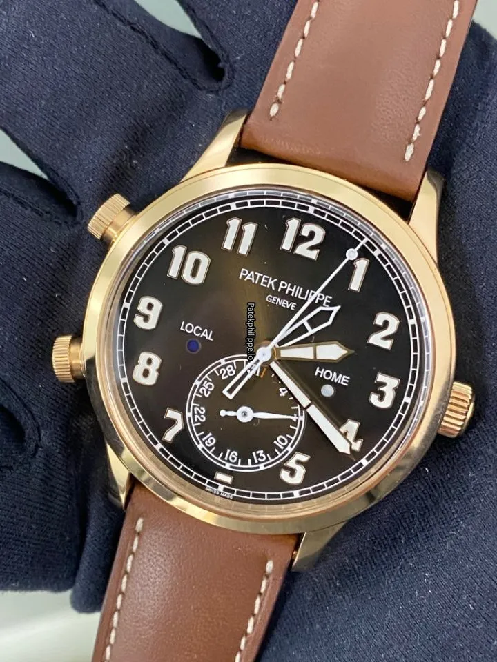 Patek Philippe Travel Time 5524r-001 42MM Rose Gold Case Automatic