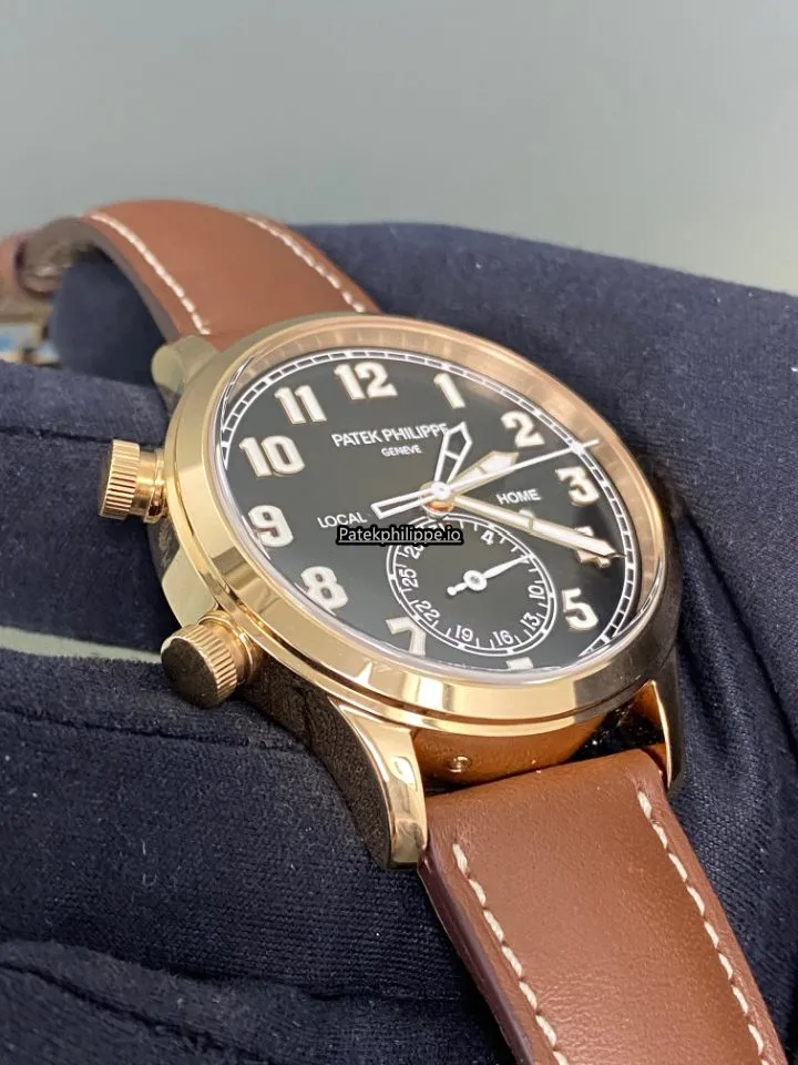 Alternative view of Patek Philippe Travel Time 5524r-001 42MM Rose Gold Case Automatic